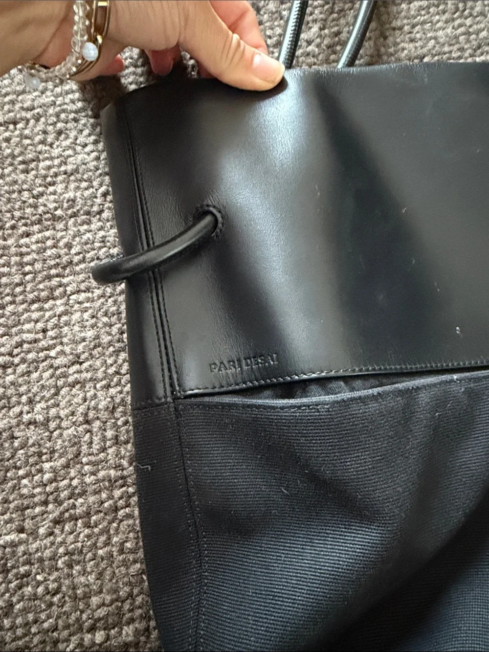 Pari Desai Calla Tote Black Leather / Canvas